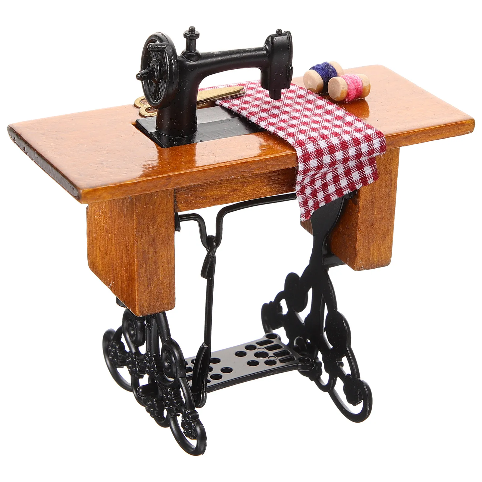 Mini Sewing Machine Ornament for Dollhouse Decoration 1:12 Scale Vintage Style Mini House Furniture Lightweight Plastic Wood
Mini Sewing Machine Ornament for Dollhouse Decoration 1:12 Scale Vintage Style Mini House Furniture Lightweight Plastic Wood