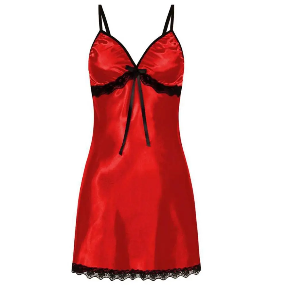 Women's Lingerie Pajamas Lace Bowknot V-Neck Backless Strappy Sleepwear Sexy Nightdress Underwear Erotic
Women's Lingerie Pajamas Lace Bowknot V-Neck Backless Strappy Sleepwear Sexy Nightdress Underwear Erotic