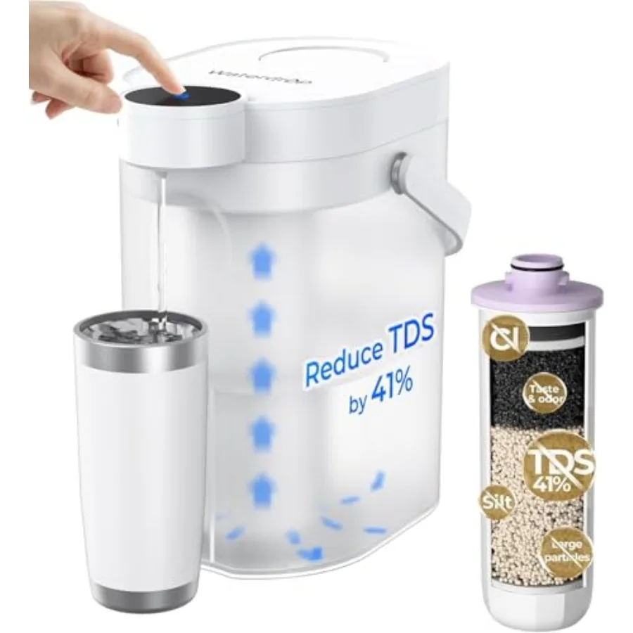 ED25TW Rechargeable Water Filter Dispenser, TDS Reduction Retain Key Minerals, Instantly Improve Flavor, 15-Cup 5-Stage Portabl
ED25TW Rechargeable Water Filter Dispenser, TDS Reduction Retain Key Minerals, Instantly Improve Flavor, 15-Cup 5-Stage Portabl
