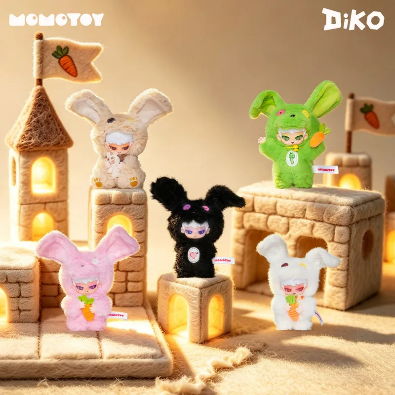 MOMOTOY DIKO Lucky Rabbit Series Soft Vinyl Plush Doll Blind Box Keychain Pendant For Couple Birthday Home Decor Gift
MOMOTOY DIKO Lucky Rabbit Series Soft Vinyl Plush Doll Blind Box Keychain Pendant For Couple Birthday Home Decor Gift