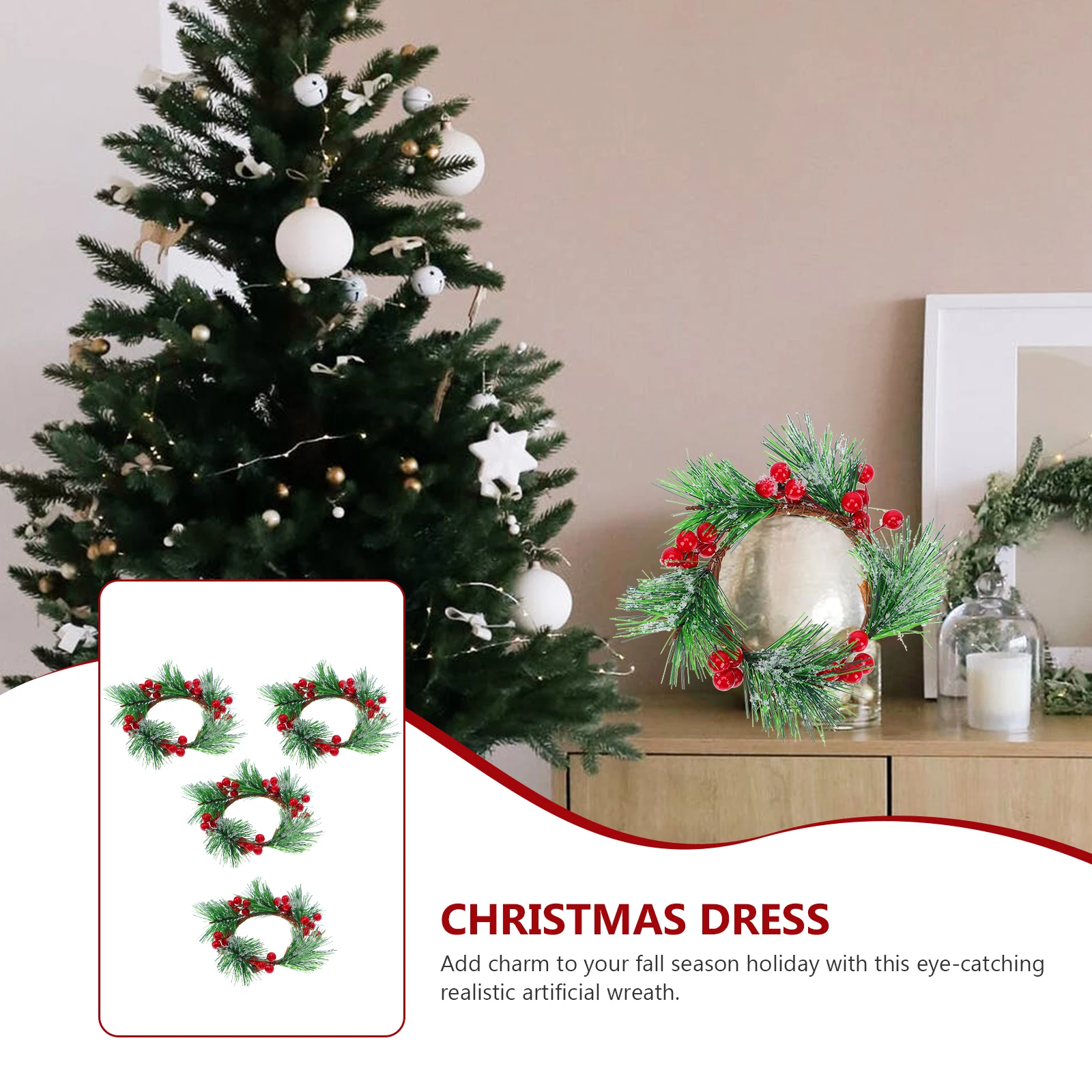 4 Pcs Garland Berries Wreath Christmas Decoration Festival Fake Plant Artificial Hanging Cake Man
4 Pcs Garland Berries Wreath Christmas Decoration Festival Fake Plant Artificial Hanging Cake Man