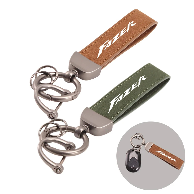 Deluxe Horseshoe Buckle Motorcycle Keyring Leather Suede Keychain For YAMAHA FZ8 Fazer FZ1 FAZER FZ6 FAZER Accessories
Deluxe Horseshoe Buckle Motorcycle Keyring Leather Suede Keychain For YAMAHA FZ8 Fazer FZ1 FAZER FZ6 FAZER Accessories