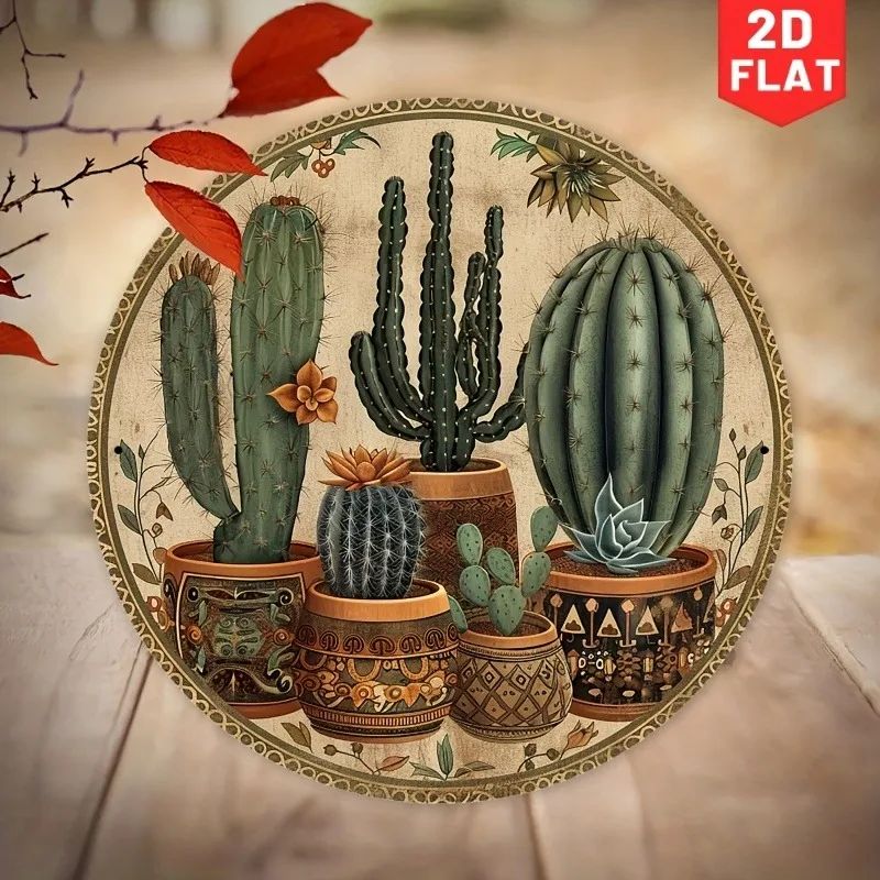 Vintage Tin Sign,Printing Desert Cactus Sunset Theme Retro Round Aluminum Sign, Retro Decoration for Home, Kitchen, Garden,Club,
Vintage Tin Sign,Printing Desert Cactus Sunset Theme Retro Round Aluminum Sign, Retro Decoration for Home, Kitchen, Garden,Club,