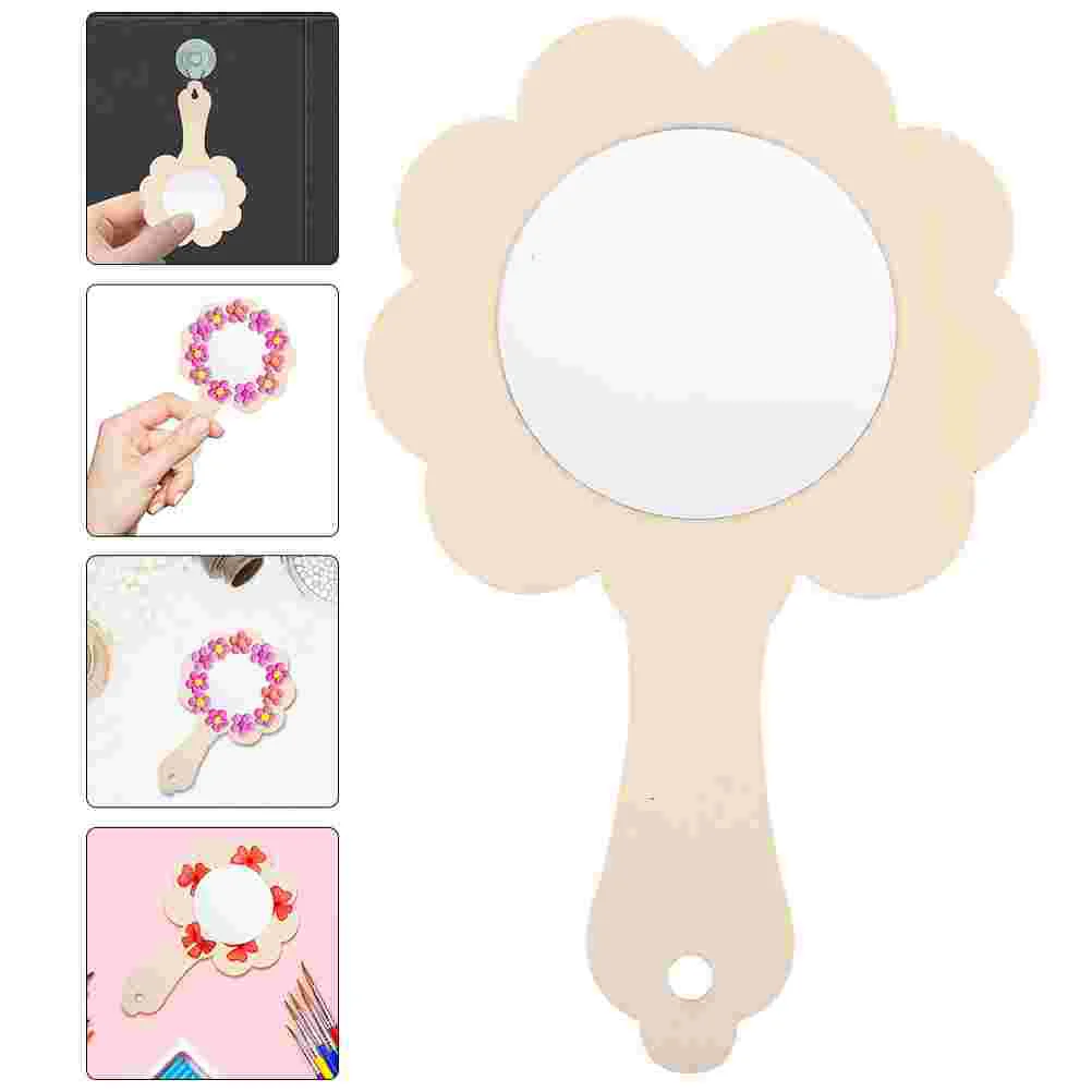 5 Pcs Wooden Handheld for Dressing Table Kids Craft Blank Unpainted Vanity Makeup Mirror Family Time Fine Motor Skills
5 Pcs Wooden Handheld for Dressing Table Kids Craft Blank Unpainted Vanity Makeup Mirror Family Time Fine Motor Skills