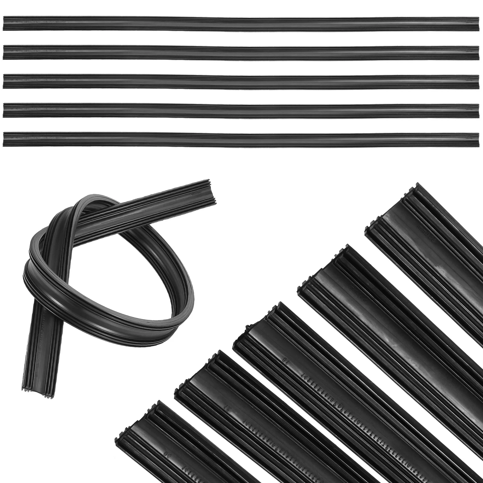 5 Pairs Wiper Strip Blades Refill Frameless Refills Thin Replacement Windshield Insert Plug-in
5 Pairs Wiper Strip Blades Refill Frameless Refills Thin Replacement Windshield Insert Plug-in