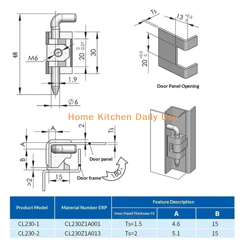 portableIndustrial Electrical Cabinet Hinge CL230 1.5MM 2.0MM Detachable Pin Durable Metal Accessories for Control Panels
portableIndustrial Electrical Cabinet Hinge CL230 1.5MM 2.0MM Detachable Pin Durable Metal Accessories for Control Panels