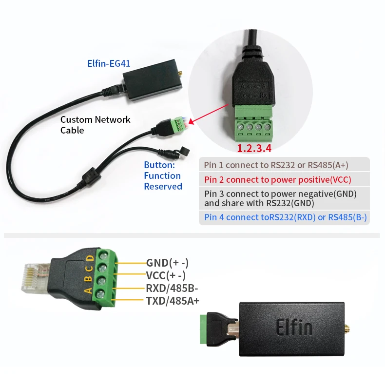 Home Router Serial Port LTE RS485 RJ45 Ethernet to 4G LTE-FDD LTE-TDD 3G WCDMA DTU Server Converter Elfin-EG46 4G Router
Home Router Serial Port LTE RS485 RJ45 Ethernet to 4G LTE-FDD LTE-TDD 3G WCDMA DTU Server Converter Elfin-EG46 4G Router