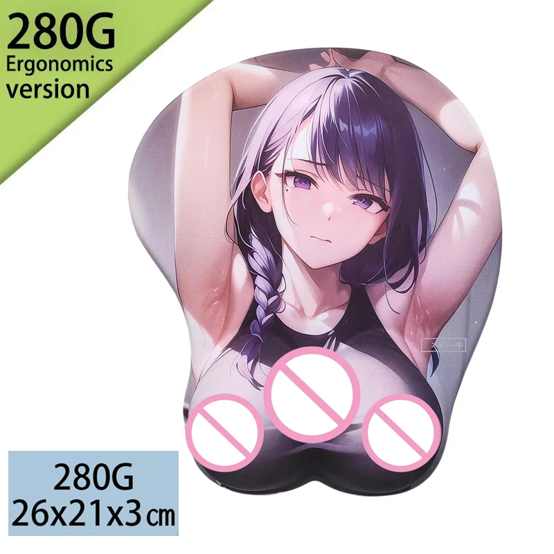 Ergonomic Anime Mousepad 3D Silicone Wrist Rest Lycra Smooth Surface PU Non-Slip Bottom Pain Relief for Gamer Programmer Student
Ergonomic Anime Mousepad 3D Silicone Wrist Rest Lycra Smooth Surface PU Non-Slip Bottom Pain Relief for Gamer Programmer Student