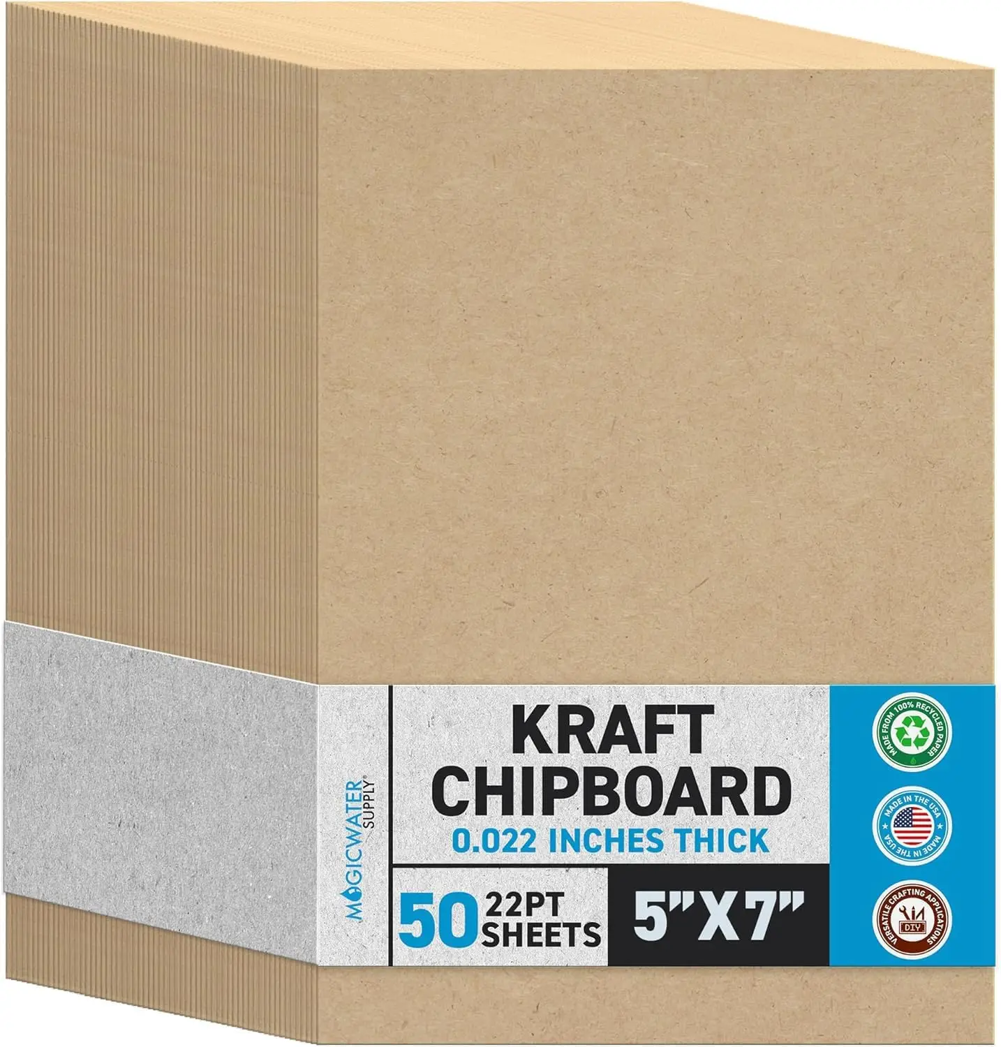 Chipboard Sheets 5x7 Inch 50 Pack Heavy Duty Kraft for DIY Scrapbooking and Picture Frame Backing
Chipboard Sheets 5x7 Inch 50 Pack Heavy Duty Kraft for DIY Scrapbooking and Picture Frame Backing