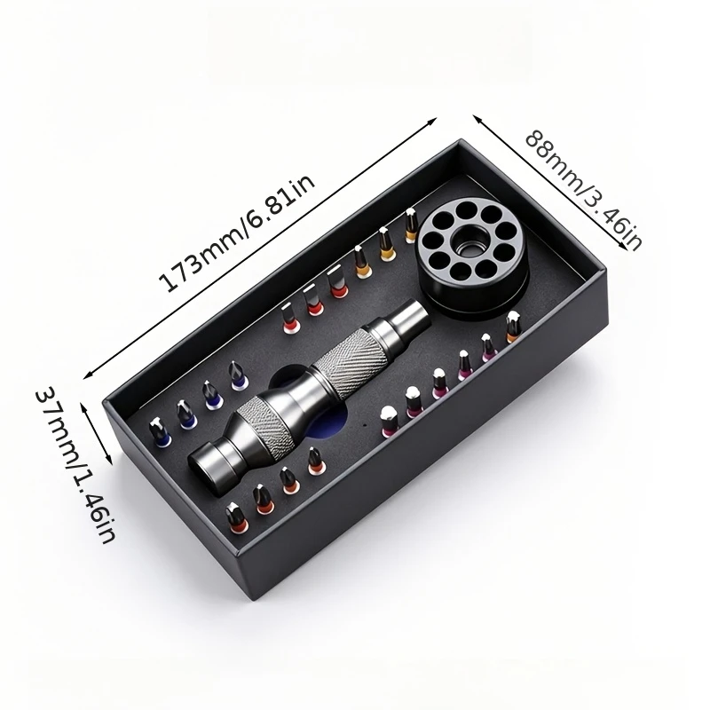 For Electronics and Small Appliances Durable Anti-Slip Easy to Use Ideal 22-in-1 Magnetic Screwdriver Set Screw Driver Set Kit
For Electronics and Small Appliances Durable Anti-Slip Easy to Use Ideal 22-in-1 Magnetic Screwdriver Set Screw Driver Set Kit