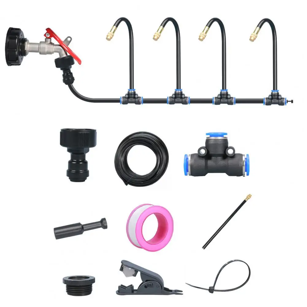 Adjustable Spray Nozzle for Plants Multifunction Hose Nozzle Set Efficient Drip Irrigation System Kit for Garden for Landscape
Adjustable Spray Nozzle for Plants Multifunction Hose Nozzle Set Efficient Drip Irrigation System Kit for Garden for Landscape