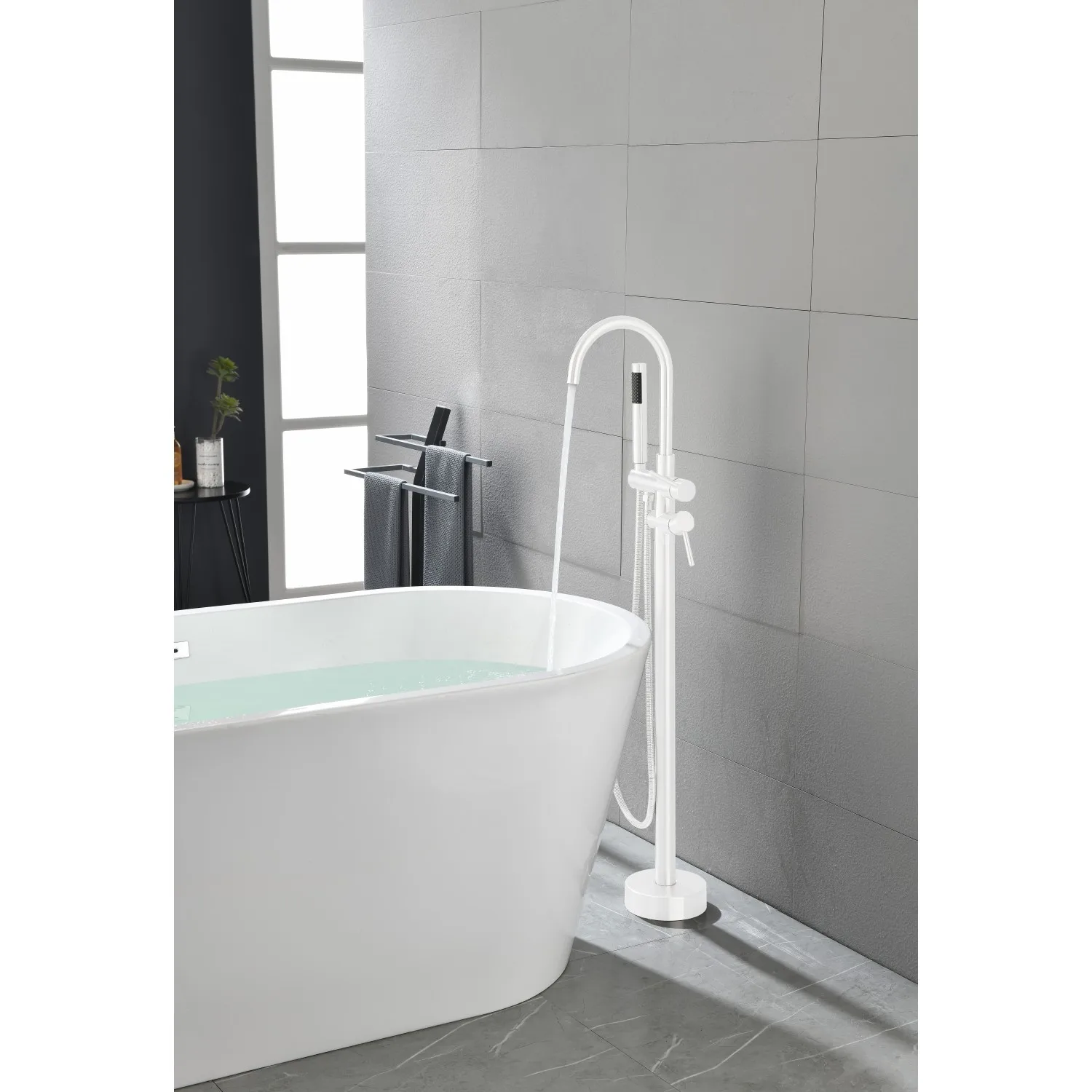 Floor Mount Bathtub Faucet Freestanding Tub Filler Standing High Flow Shower Faucets Shower Mixer Taps Swivel Gooseneck Spout wi
Floor Mount Bathtub Faucet Freestanding Tub Filler Standing High Flow Shower Faucets Shower Mixer Taps Swivel Gooseneck Spout wi