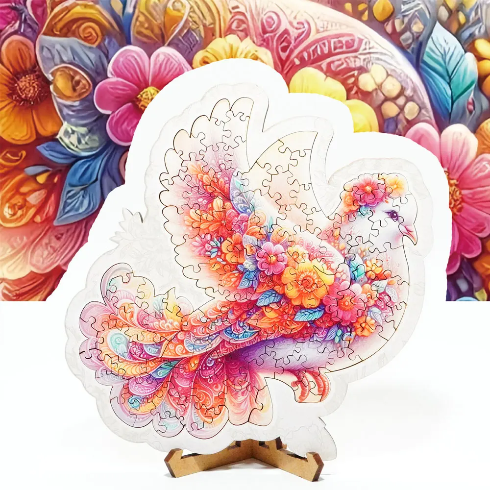 "Flowers & Flying Birds" Wooden Puzzle Cute Brain-Teaser Toy for Kids & Adults Birthday Gift & Stress-Relieving Jigsaw UG426
"Flowers & Flying Birds" Wooden Puzzle Cute Brain-Teaser Toy for Kids & Adults Birthday Gift & Stress-Relieving Jigsaw UG426