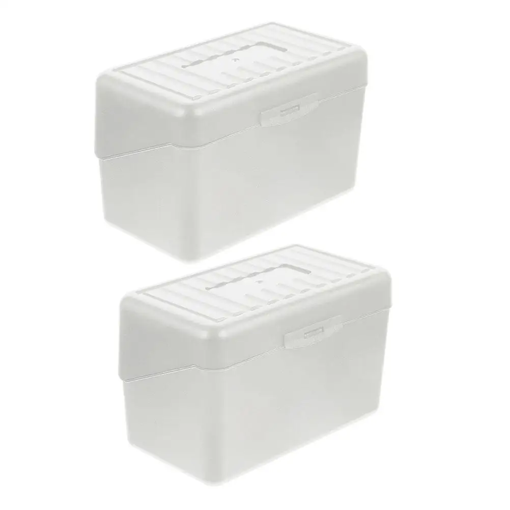 2Pcs Index Card Box Business Card Holder Desk ganizer Storage Case Multi Function Portable Container Practical
2Pcs Index Card Box Business Card Holder Desk ganizer Storage Case Multi Function Portable Container Practical
