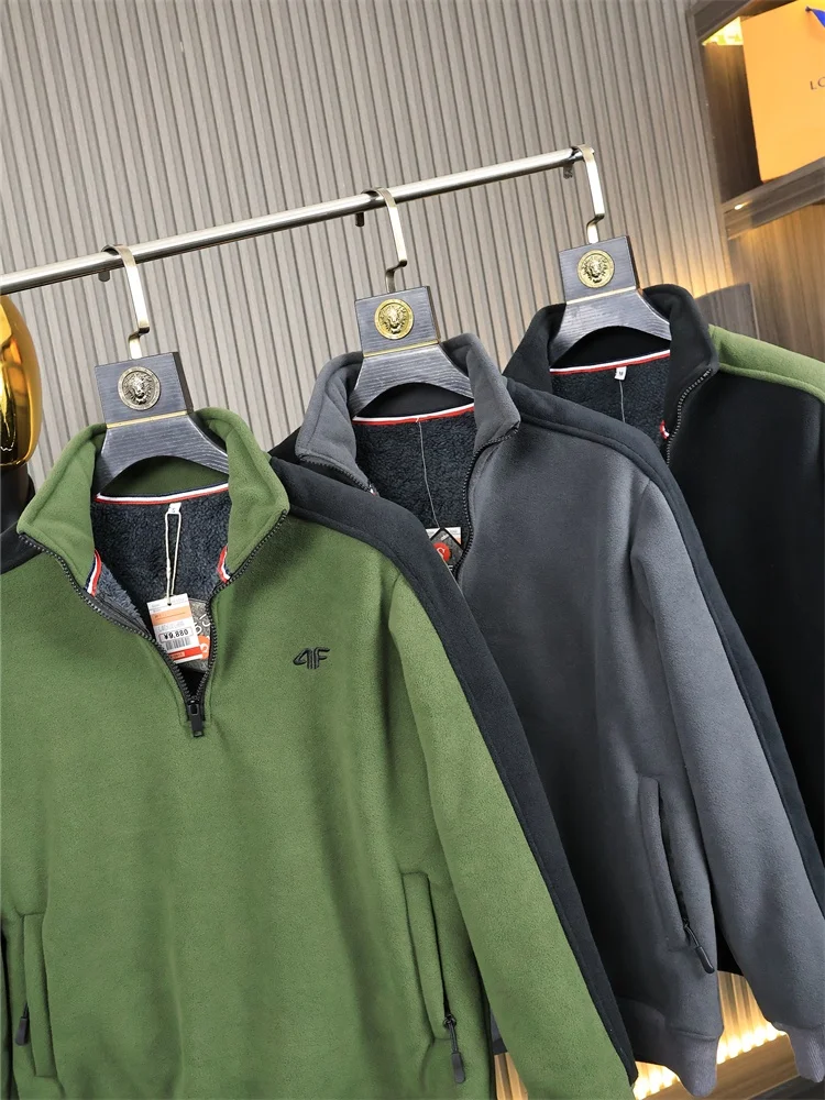 4F Series Men's Pure Color Loose Fit Fleece Lined Half Open Collar Hoodie Trendy Autumn Winter Sweatshirt Casual Streetwear
4F Series Men's Pure Color Loose Fit Fleece Lined Half Open Collar Hoodie Trendy Autumn Winter Sweatshirt Casual Streetwear