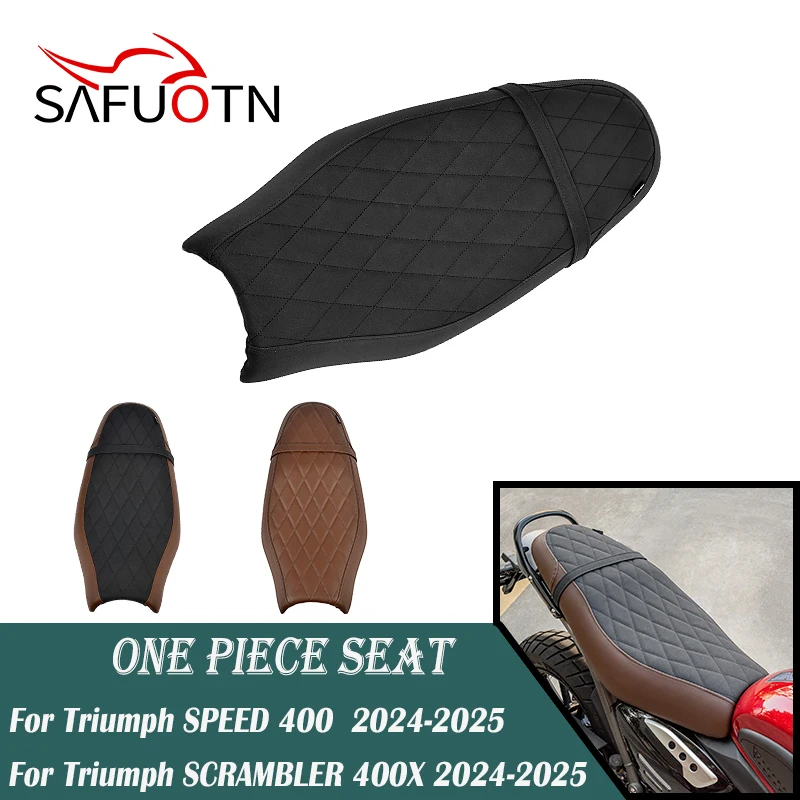 One Piece Seat Cushion For Triumph SPEED 400/ SCRAMBLER 400X 2024 2025 Front Driver Rear Passenger Seat Cover
One Piece Seat Cushion For Triumph SPEED 400/ SCRAMBLER 400X 2024 2025 Front Driver Rear Passenger Seat Cover
