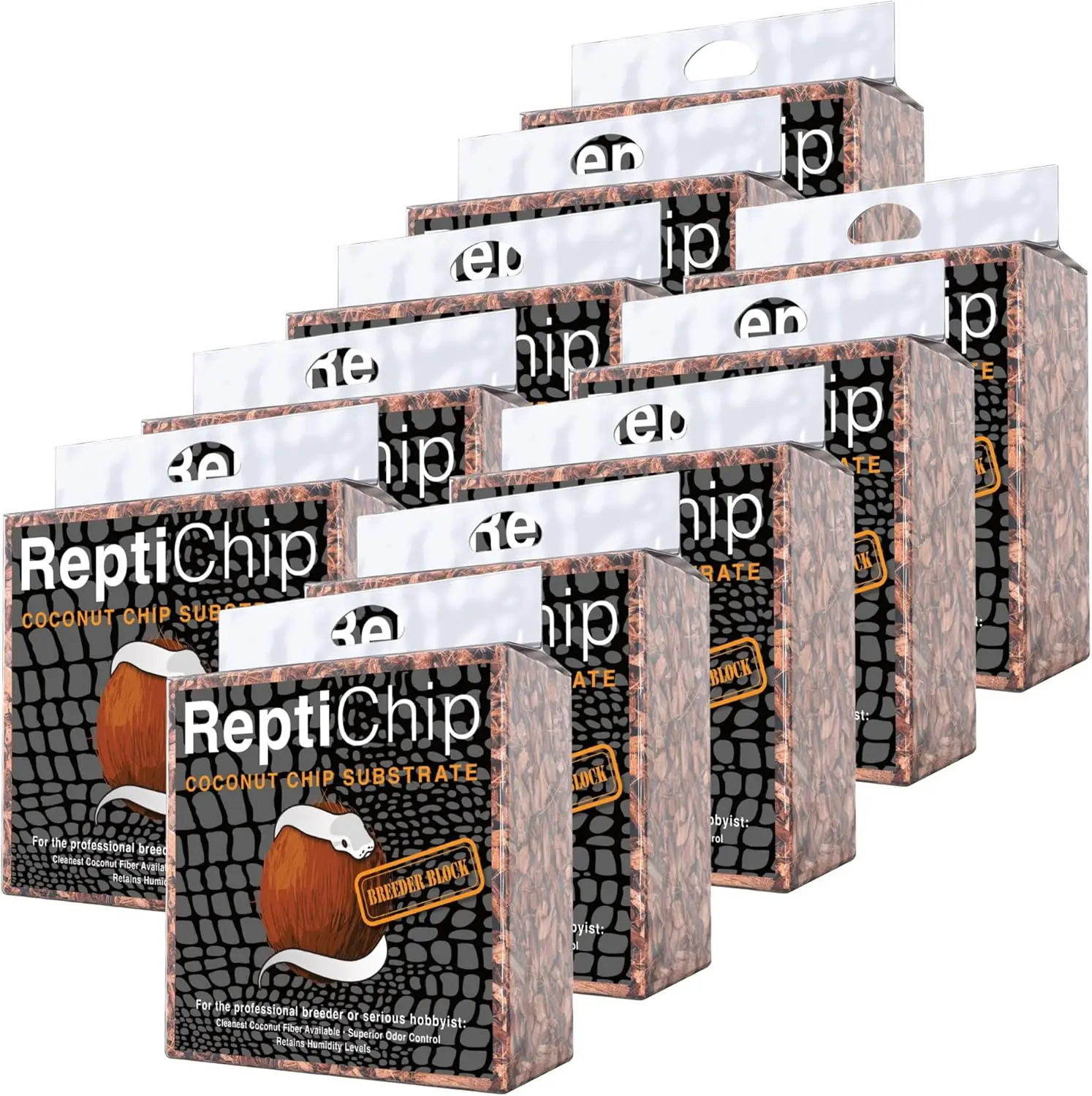 Organic Coconut Chip Bedding 72 Qt for Reptile Habitat, Snake & Turtle Enclosure, Eco-Friendly Terrarium Substrate (10 Pack)
Organic Coconut Chip Bedding 72 Qt for Reptile Habitat, Snake & Turtle Enclosure, Eco-Friendly Terrarium Substrate (10 Pack)