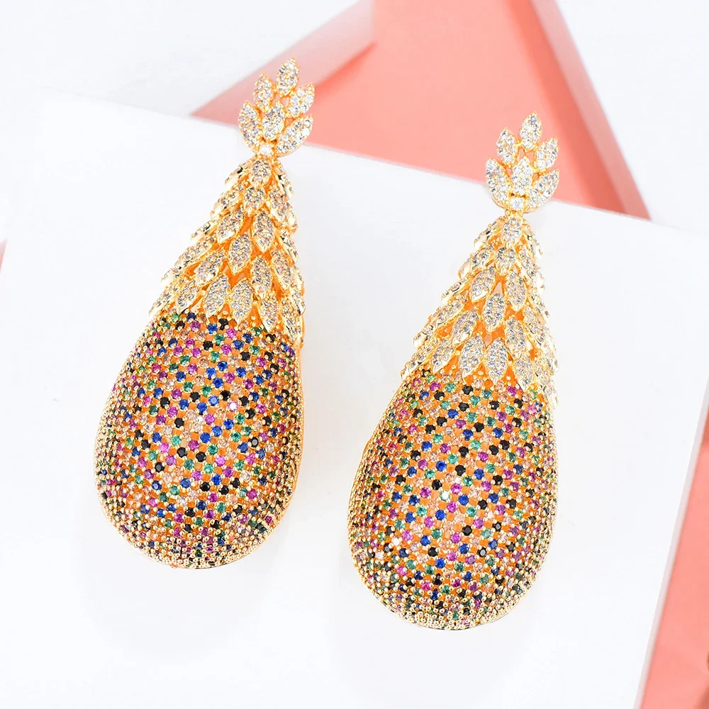 Kellybola Dubai Africa Gorgeous Full Cubic Zircon Hollow Ball Pendant Earrings Women's Wedding Banquet Anniversary High Quality
Kellybola Dubai Africa Gorgeous Full Cubic Zircon Hollow Ball Pendant Earrings Women's Wedding Banquet Anniversary High Quality
