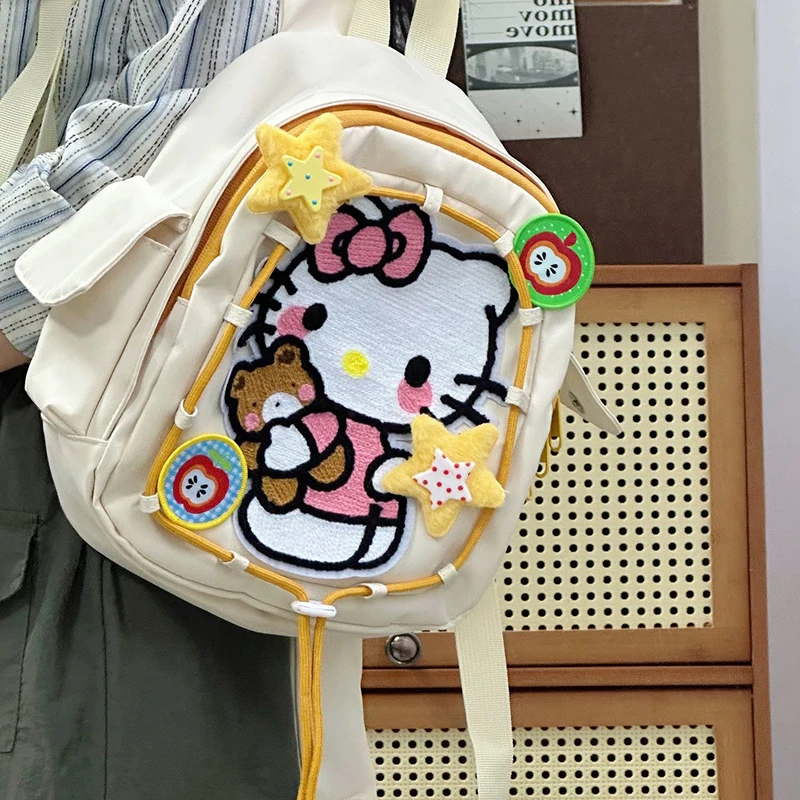 Sanrio Kawaii Hello Kitty Anime Backpack Cute Sweet Cartoon Large Capacity Handbag Storage Bag Lovely Schoolbag Gifts for Girls
Sanrio Kawaii Hello Kitty Anime Backpack Cute Sweet Cartoon Large Capacity Handbag Storage Bag Lovely Schoolbag Gifts for Girls
