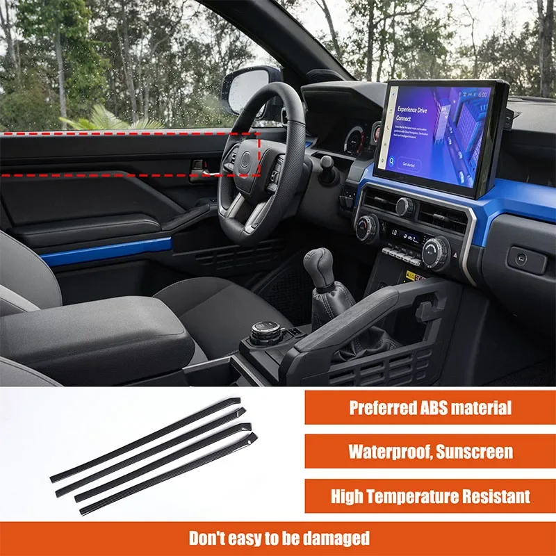For Toyota Tacoma 2024+ ABS Carbon Fiber Style Car Inner Door Panel Trim Sticker Car Door Trim Cover Interior Accessories
For Toyota Tacoma 2024+ ABS Carbon Fiber Style Car Inner Door Panel Trim Sticker Car Door Trim Cover Interior Accessories