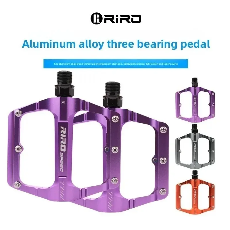 RIRO Bicycle Pedal 3 Bearing Anti Slip Mountain Road Bike Pedal Aluminum Alloy Widen MTB Pedals Durable CNC Cycling Parts
RIRO Bicycle Pedal 3 Bearing Anti Slip Mountain Road Bike Pedal Aluminum Alloy Widen MTB Pedals Durable CNC Cycling Parts