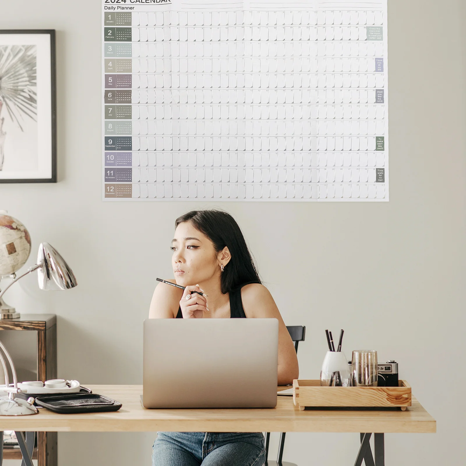 1 Set Yearly Wall Hanging Calendar 2024 Lightweight Space Saving Planner Daily Schedule Memo Organizer for Office Home Dorm
1 Set Yearly Wall Hanging Calendar 2024 Lightweight Space Saving Planner Daily Schedule Memo Organizer for Office Home Dorm