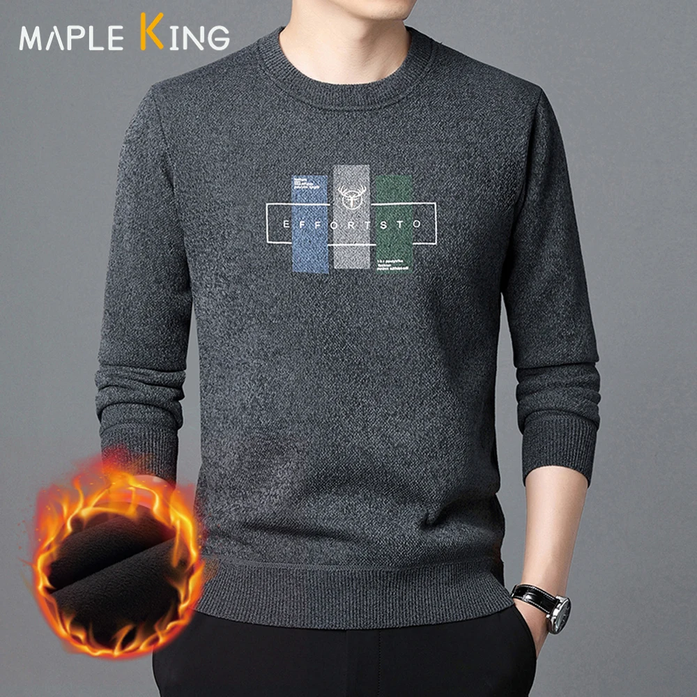 Plus Size High Quality Velvet Sweaters Pullovers Men Autumn Winter Korean Style Slim Fit Thicken Warm Mens Christmas Sweater 5XL
Plus Size High Quality Velvet Sweaters Pullovers Men Autumn Winter Korean Style Slim Fit Thicken Warm Mens Christmas Sweater 5XL