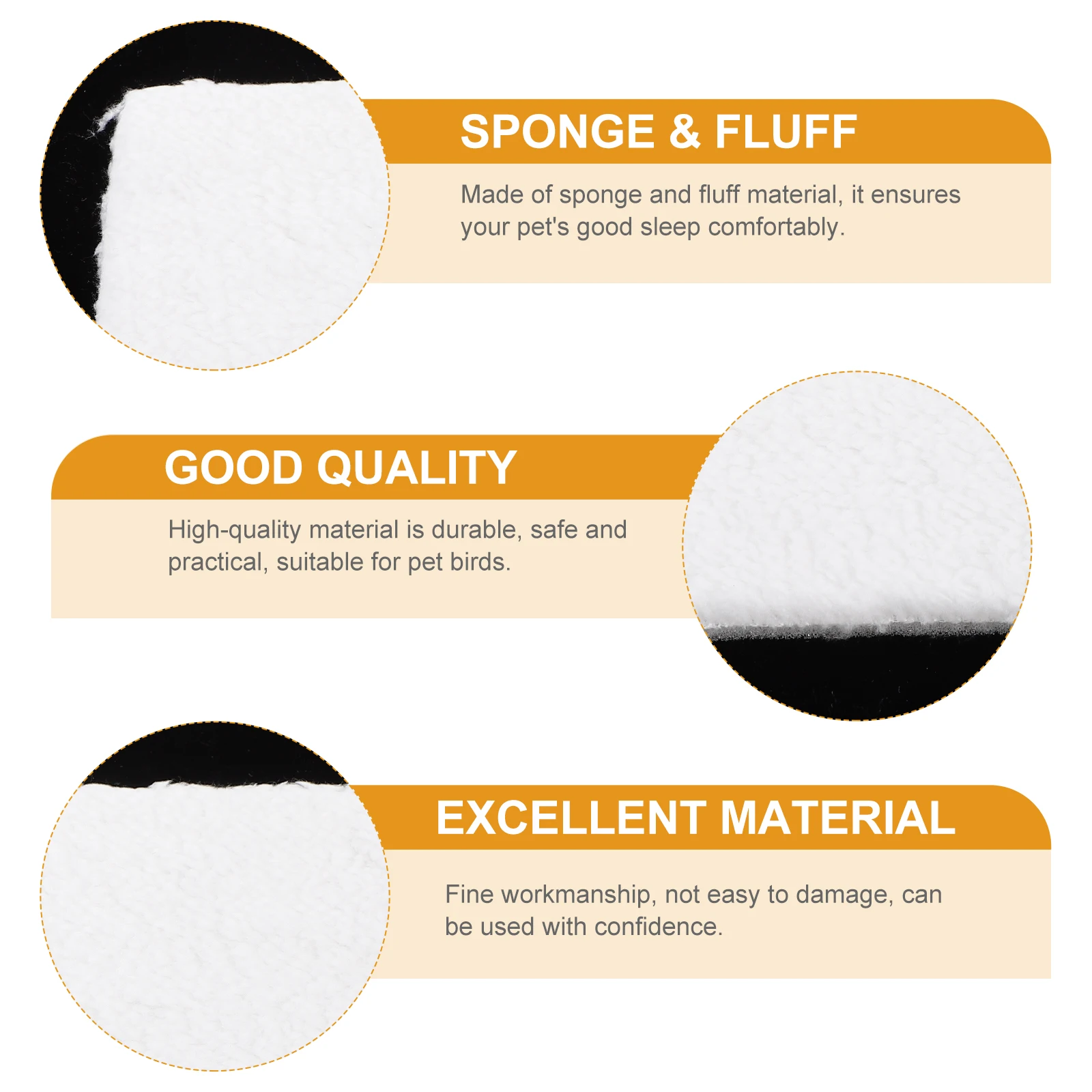 4 Pcs Bird's Nest Cushion Warm Keeping Pad Cage Hanging Bed Parrot Fluff Pet Hamster
4 Pcs Bird's Nest Cushion Warm Keeping Pad Cage Hanging Bed Parrot Fluff Pet Hamster