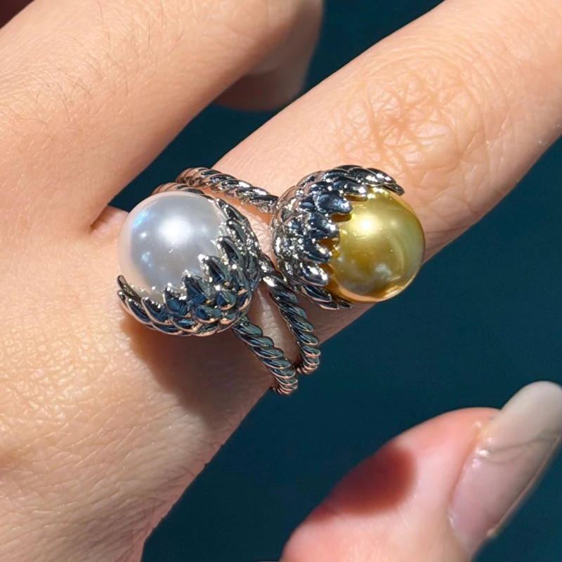 Vintage White Purple Pearl Ring Freshwate For Women Accessories Gold Color Luxury Jewelry Trends 2026 High Quality Wedding Party
Vintage White Purple Pearl Ring Freshwate For Women Accessories Gold Color Luxury Jewelry Trends 2026 High Quality Wedding Party