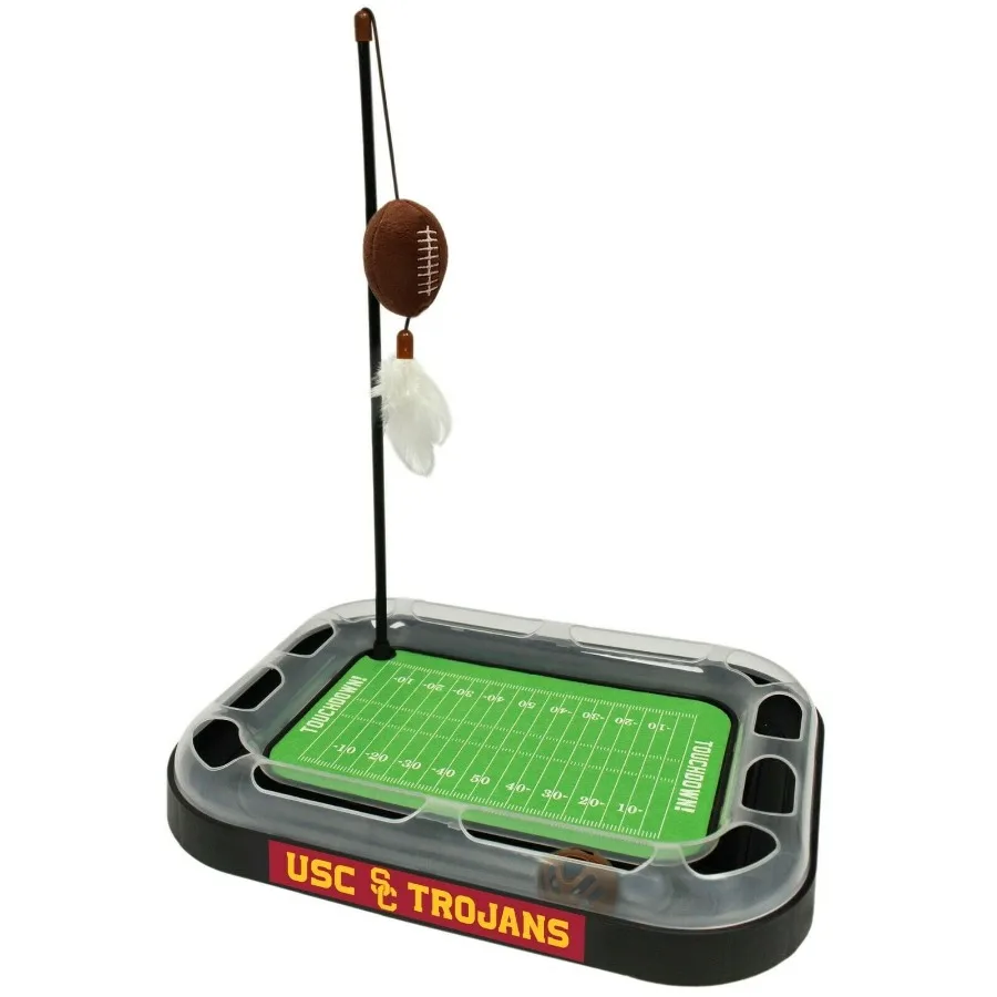 Игрушка-когтеточка NCAA USC Trojans с кошачьей мятой, плюшевыми перьями, 5-в-1, для кошек
Игрушка-когтеточка NCAA USC Trojans с кошачьей мятой, плюшевыми перьями, 5-в-1, для кошек