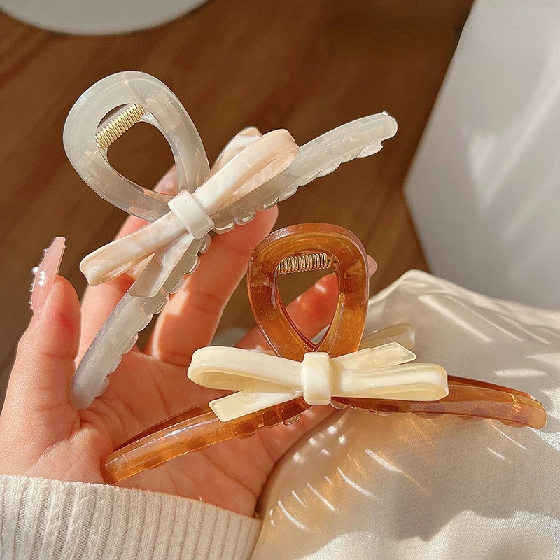New Korean Hair Claw Clip Girls Sweet Bow Shape Hair Clips Large Size Hair Clamps Claw Clip Crab Chic Hair Accessories Gift
New Korean Hair Claw Clip Girls Sweet Bow Shape Hair Clips Large Size Hair Clamps Claw Clip Crab Chic Hair Accessories Gift