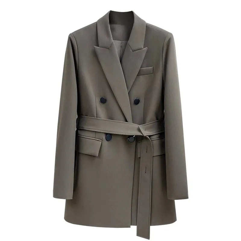 Blazers Feminino Office Lady Double Breasted Waist Belt Women Elegant Suit Outerwear Woman Clothing 2023 New Arrivals Tops
Blazers Feminino Office Lady Double Breasted Waist Belt Women Elegant Suit Outerwear Woman Clothing 2023 New Arrivals Tops