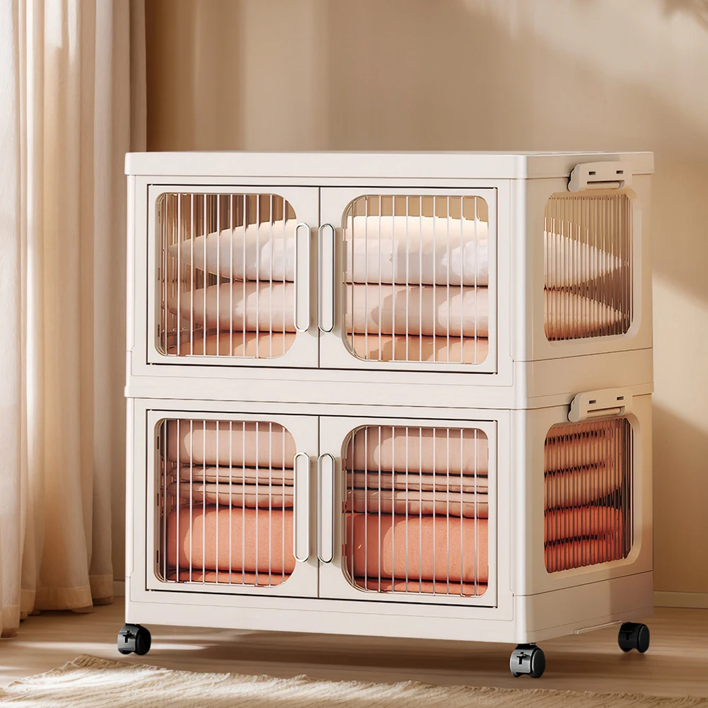 2-Layer Multifunction Storage Cabinet Dustproof Clothes Wardrobe Large Capacity Home Storage Organizer for Bedroom Livingroom
2-Layer Multifunction Storage Cabinet Dustproof Clothes Wardrobe Large Capacity Home Storage Organizer for Bedroom Livingroom