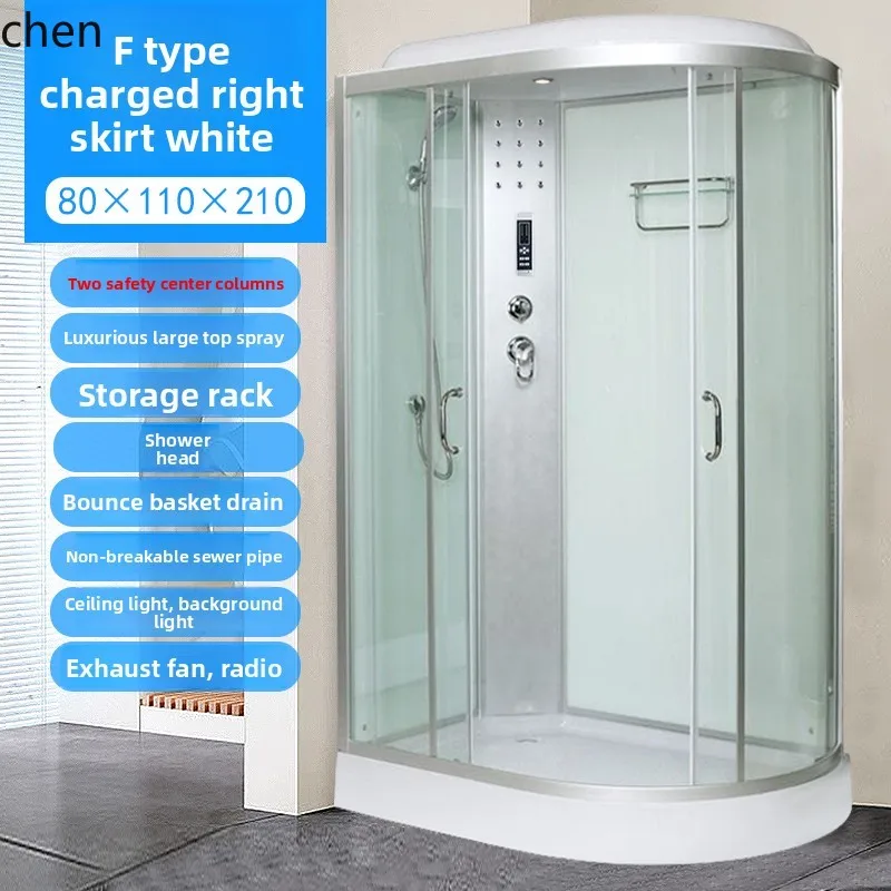 FF integral shower room integral bathroom bathroom room closed integrated tempered glass
FF integral shower room integral bathroom bathroom room closed integrated tempered glass