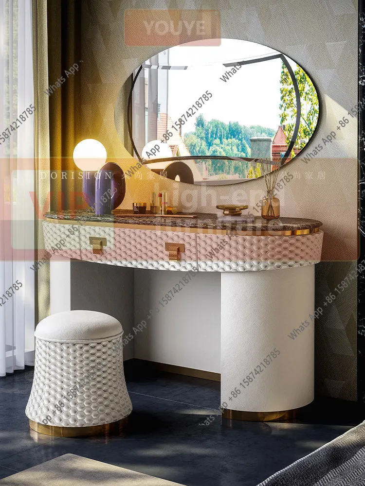 QA Italian light luxury dressing table modern simple bedroom dressing table high-end marble dressing table
QA Italian light luxury dressing table modern simple bedroom dressing table high-end marble dressing table