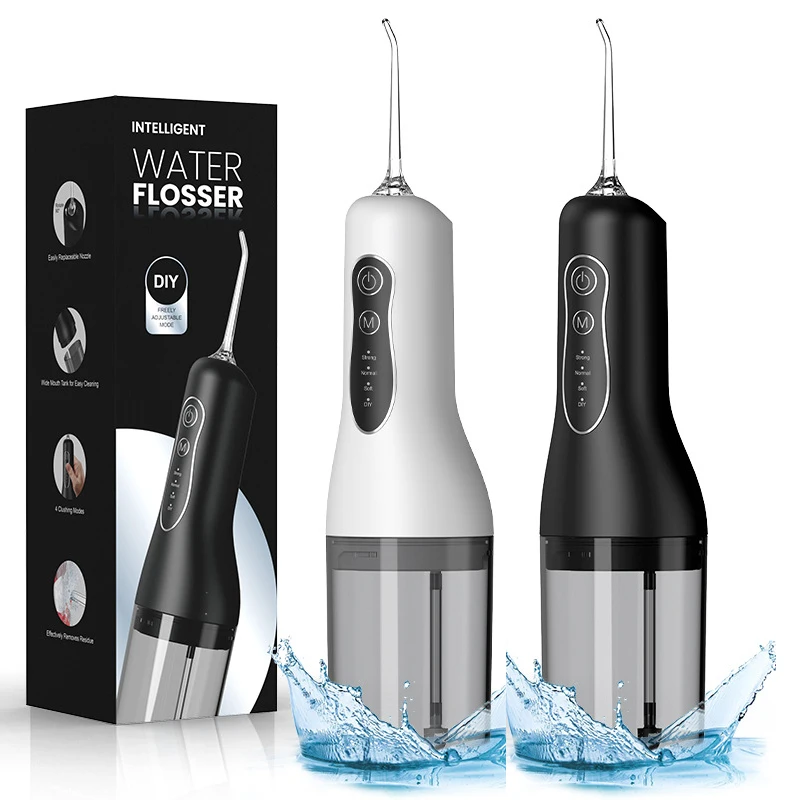 Oral Irrigator Rechargeable Water Flossers Teeth Whitening Waterproof Portable Water Jet Floss 4 Modes Teeth Cleaner 4 Nozzles
Oral Irrigator Rechargeable Water Flossers Teeth Whitening Waterproof Portable Water Jet Floss 4 Modes Teeth Cleaner 4 Nozzles