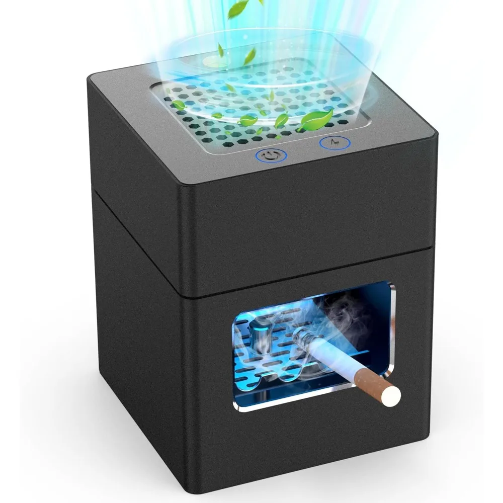Rechargeable Mini Ashtray with Lid Detachable Lighter Aluminum Smokeless USB Portable LED Blue Light
Rechargeable Mini Ashtray with Lid Detachable Lighter Aluminum Smokeless USB Portable LED Blue Light