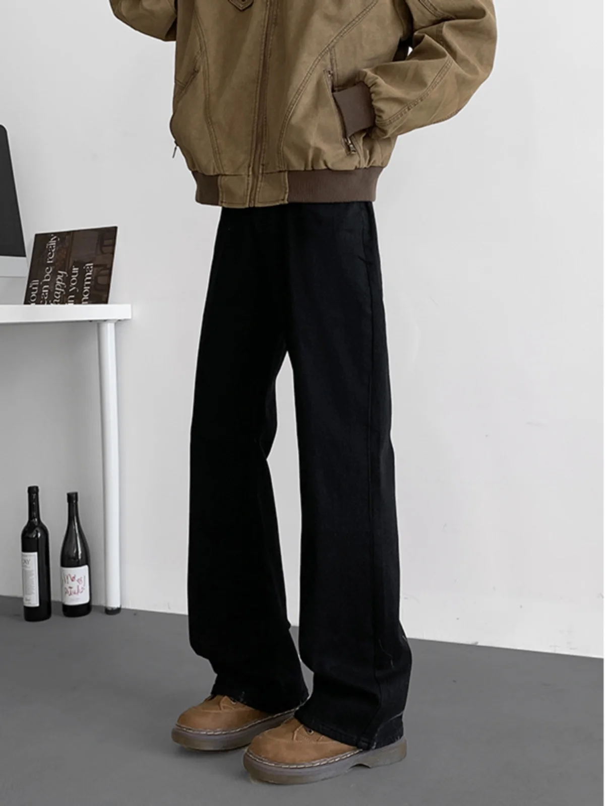 Мужские повседневные джинсы прямого кроя Bla в американском стиле Cleanfit, осенне-зимние модные брендовые свободные длинные брюки
Мужские повседневные джинсы прямого кроя Bla в американском стиле Cleanfit, осенне-зимние модные брендовые свободные длинные брюки