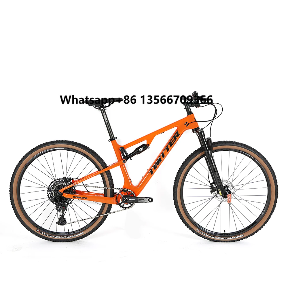 Overlord High Quality Dual Suspension 26 29er Inch MTB Chinese Carbon Full Suspension Mountain Bike
Overlord High Quality Dual Suspension 26 29er Inch MTB Chinese Carbon Full Suspension Mountain Bike