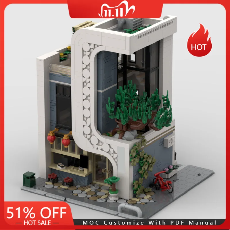 2295 PCS MOC City Street Views Modular Luxury Sushi House Building Block Diy Educational Assembly Children Toys Christmas Gifts
2295 PCS MOC City Street Views Modular Luxury Sushi House Building Block Diy Educational Assembly Children Toys Christmas Gifts