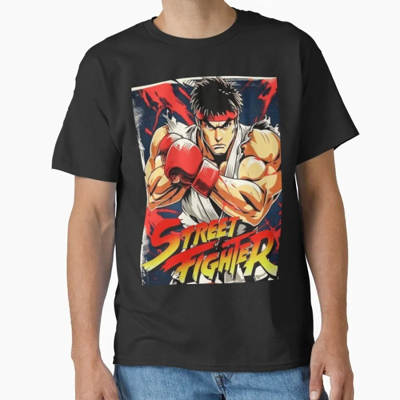Ryu star fighter Retro Combat Street fighter Gift t shirt Arcade game Graphic Tee Y2K Clothes Large size Tops 100% cotton tee
Ryu star fighter Retro Combat Street fighter Gift t shirt Arcade game Graphic Tee Y2K Clothes Large size Tops 100% cotton tee