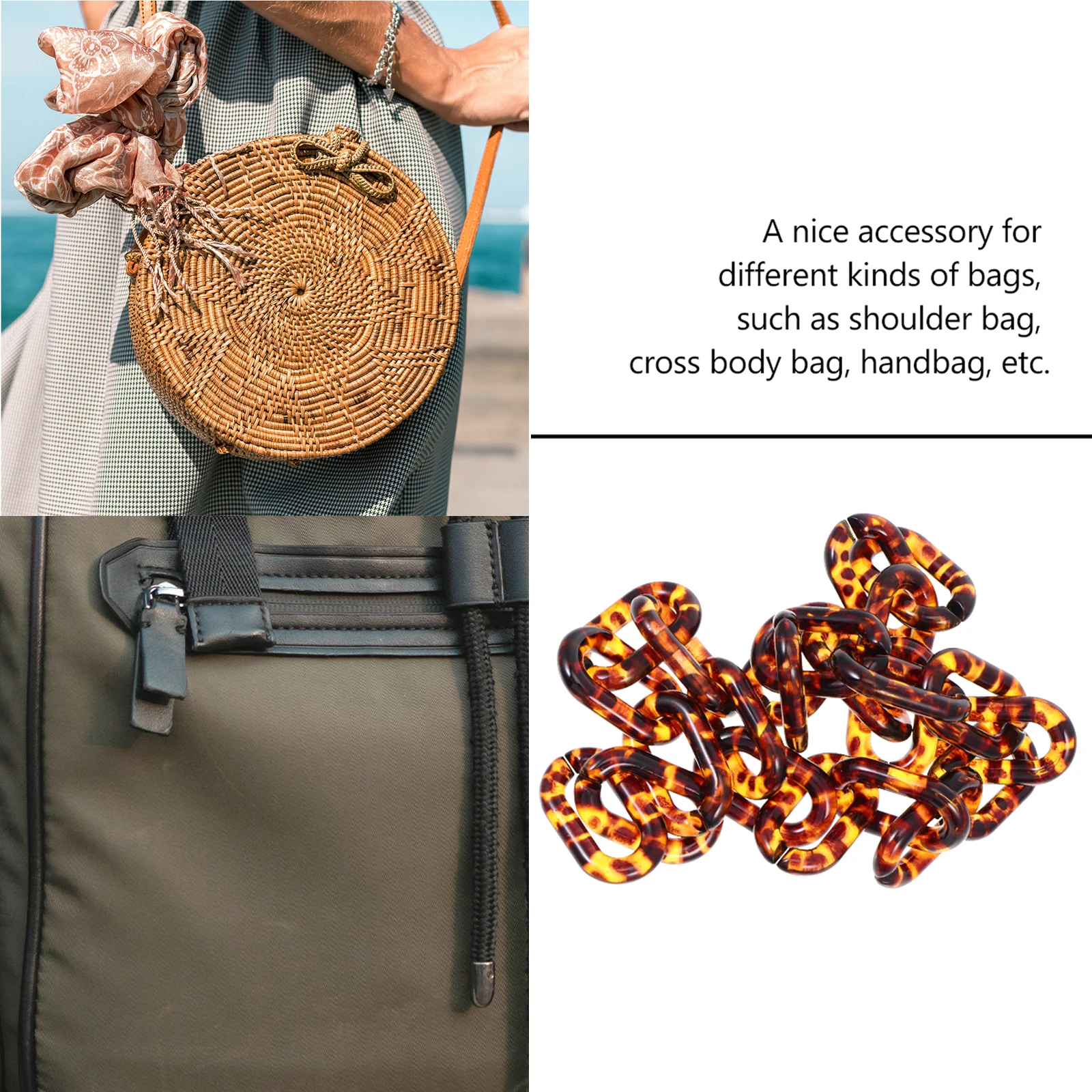 Acrylic Shoulder Handle For Women Replacement Strap Decorative Bag Durable Lightweight Retro Fashionable Handbag Accessory
Acrylic Shoulder Handle For Women Replacement Strap Decorative Bag Durable Lightweight Retro Fashionable Handbag Accessory
