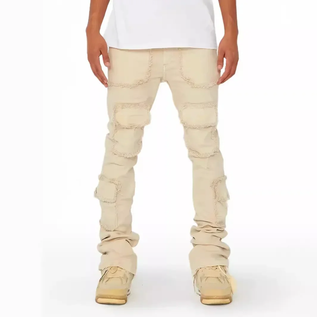 Men's Denim Workwear Straight-leg Pants, European and American Fashion Elastic Patched Denim Stacked Flared Men's Pants S-XL
Men's Denim Workwear Straight-leg Pants, European and American Fashion Elastic Patched Denim Stacked Flared Men's Pants S-XL