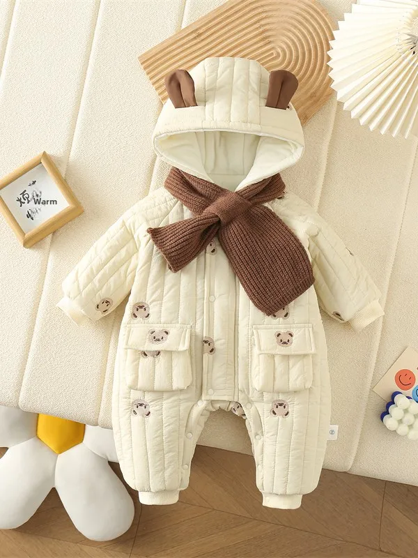 Женский хлопковый костюм Rer для маленьких девочек, зимнее новое поступление, теплая модная одежда с милым принтом, модная шапка в комплекте
Женский хлопковый костюм Rer для маленьких девочек, зимнее новое поступление, теплая модная одежда с милым принтом, модная шапка в комплекте