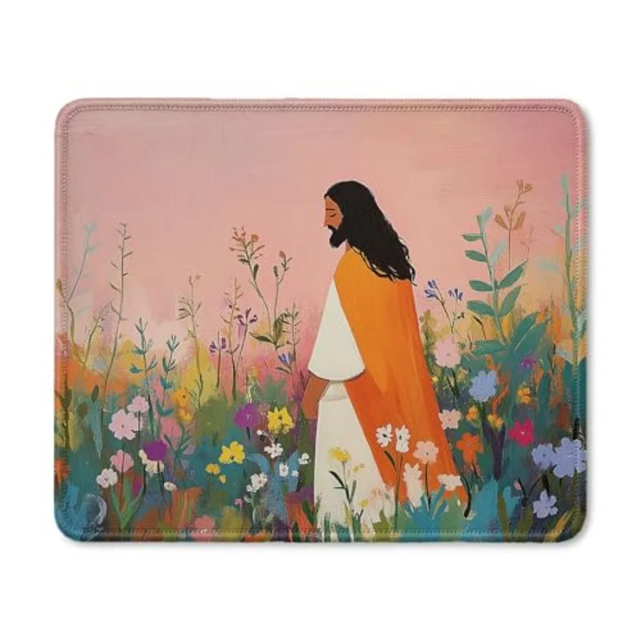 Jesus Christian Mouse Pad, Christian Gifts for Women, Watercolor Wildflower Religious Jesus Mouse Pad for Home Office Computer
Jesus Christian Mouse Pad, Christian Gifts for Women, Watercolor Wildflower Religious Jesus Mouse Pad for Home Office Computer