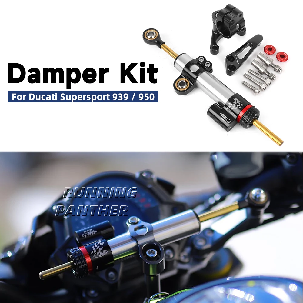 For Ducati SuperSport 950 Supersport 939 2018-2025 Motorcycle Damper Stabilizer Bracket Steering Mount Kit Accessories
For Ducati SuperSport 950 Supersport 939 2018-2025 Motorcycle Damper Stabilizer Bracket Steering Mount Kit Accessories
