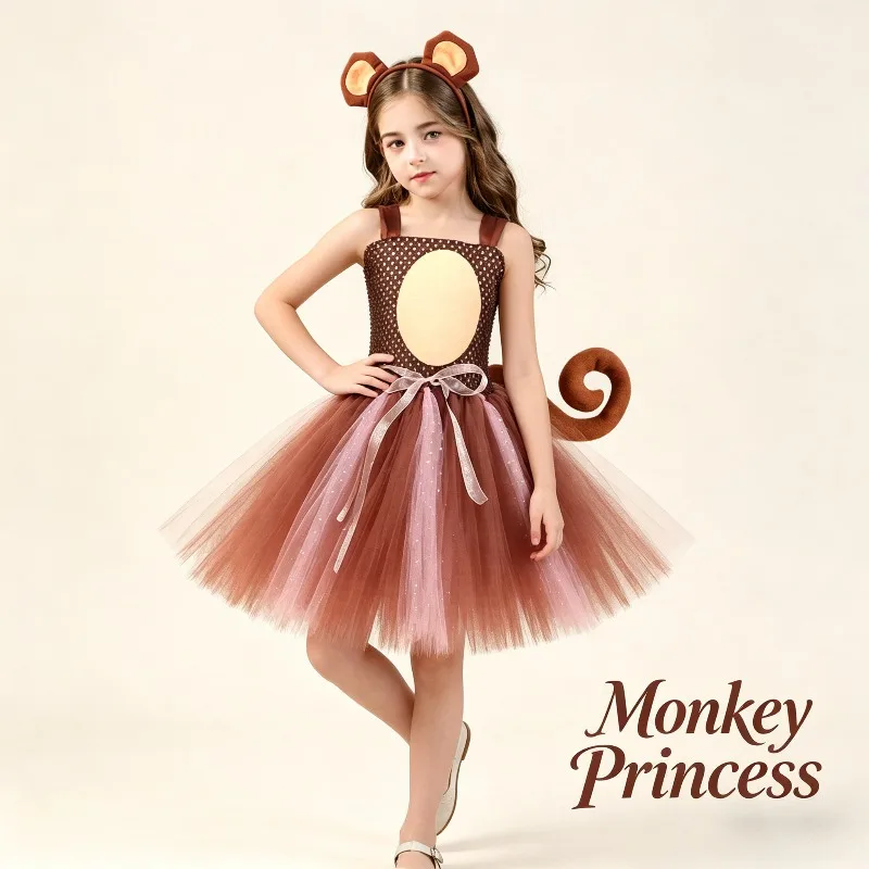 Cute Monkey Dress Halloween Cosplay Costume Comfortable Stage Performance Outfit For Holiday Party Festival Celebration Show
Cute Monkey Dress Halloween Cosplay Costume Comfortable Stage Performance Outfit For Holiday Party Festival Celebration Show