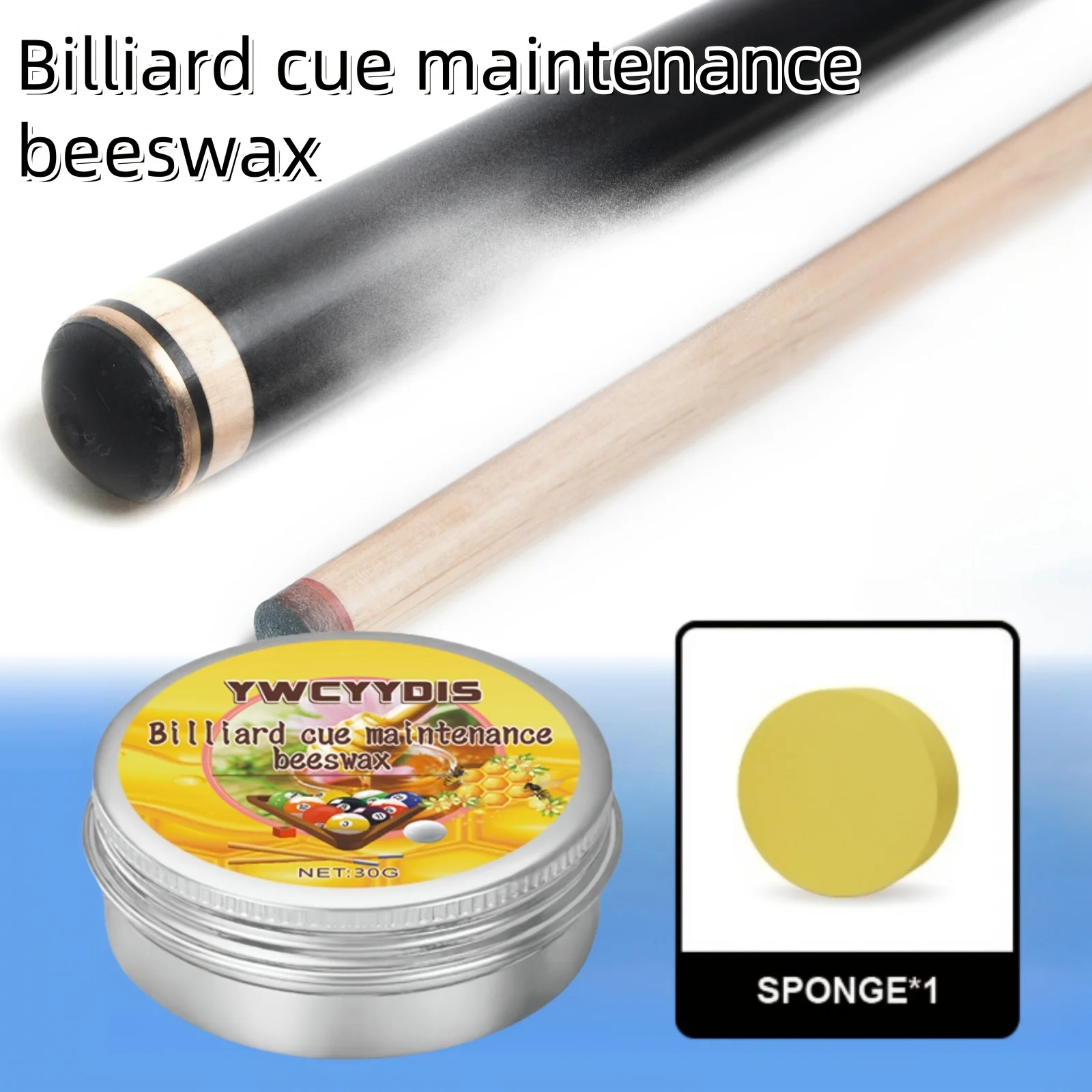 30G of Cue Stick Maintenance Beeswax,Restorer Polish for Pool Balls Ball Polishing Removes Chalk Residue Dust Dirt Pool Cue Oil
30G of Cue Stick Maintenance Beeswax,Restorer Polish for Pool Balls Ball Polishing Removes Chalk Residue Dust Dirt Pool Cue Oil