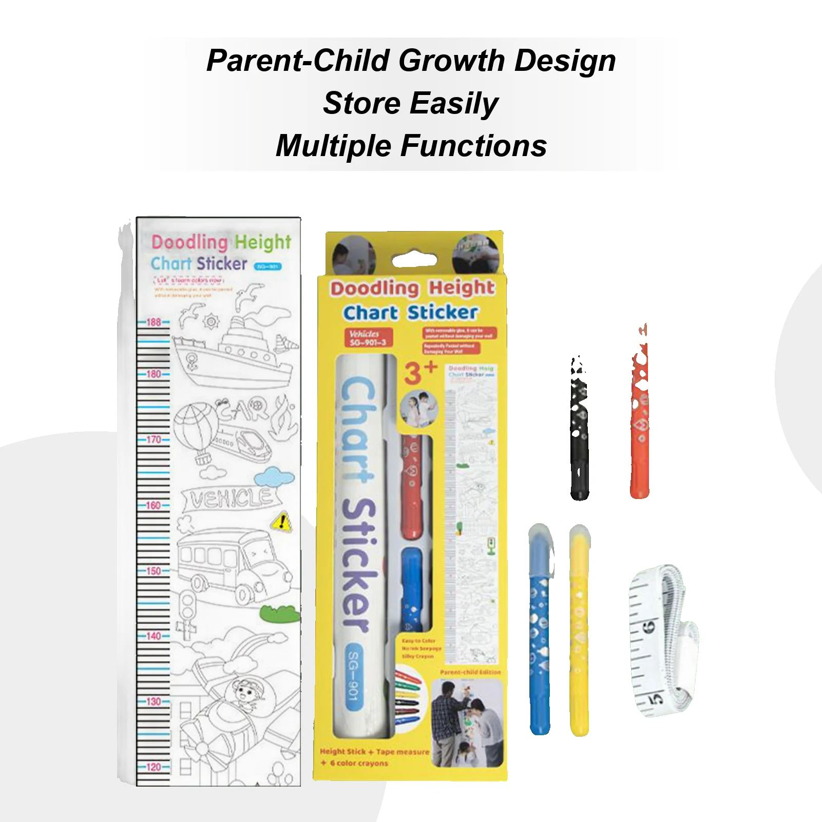 Growth Chart Doodling Height Ruler Decor Decorative Growth Measurement Tool Wipeable For Nursery Bedroom Classroom Room Playroom
Growth Chart Doodling Height Ruler Decor Decorative Growth Measurement Tool Wipeable For Nursery Bedroom Classroom Room Playroom