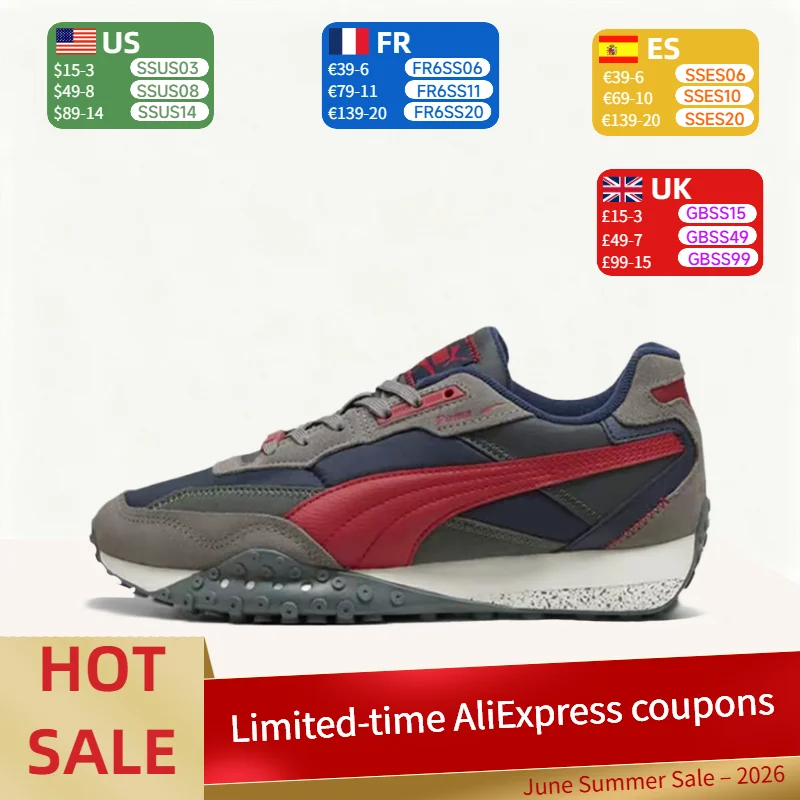 Puma Blktop Rider: Versatile, Stylish, Comfortable, Retro Low-Top Casual Shoes for Men and Women – Gray, Blue, and Red 392725-21
Puma Blktop Rider: Versatile, Stylish, Comfortable, Retro Low-Top Casual Shoes for Men and Women – Gray, Blue, and Red 392725-21